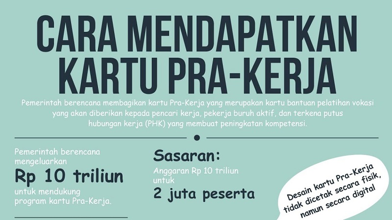 Cara Mendapatkan Kartu Pra Kerja