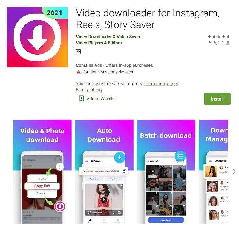 Aplikasi Video dan Photo Downloader for IG