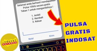 Cara Dapat Pulsa Gratis Indosat Paling Mudah!