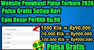 8 Web Penghasil Pulsa Tercepat Legit dan Gratis