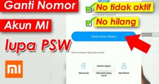 Cara Mengganti Nomor Akun Mi Cloud HP Xiaomi Redmi