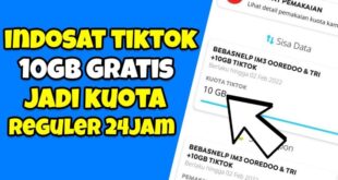 Cara Menggunakan Paket Tiktok Indosat