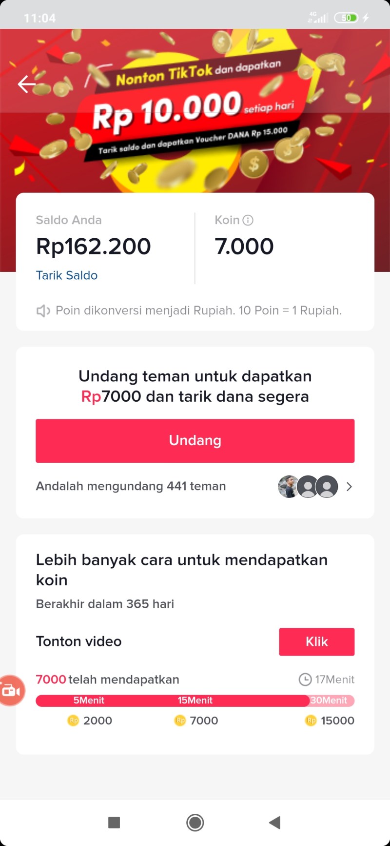 Cara Memasukkan Kode Undangan Di Tiktok Lite