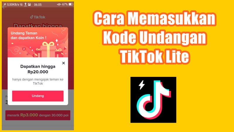 Cara Memasukkan Kode Undangan Di Tiktok