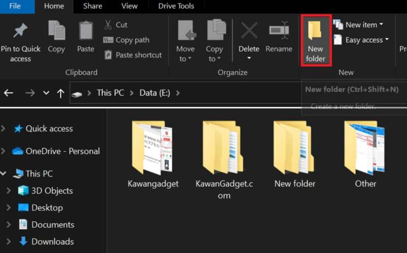 Cara Membuat Folder Baru Di Laptop Windows 10