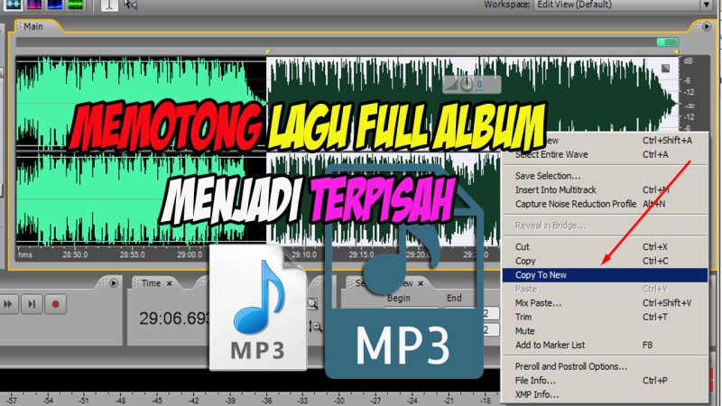 Cara Memotong Audio Tanpa Aplikasi