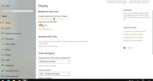 Cara Mengatur Kontras Laptop