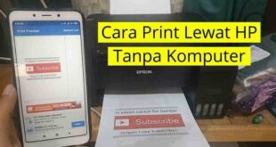 Cara Print Dari Laptop