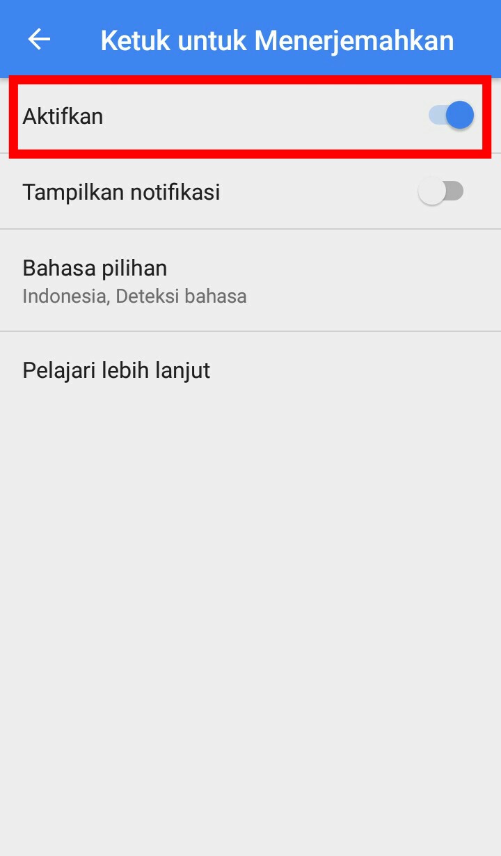 Cara Aktifkan Google Translate Di Android