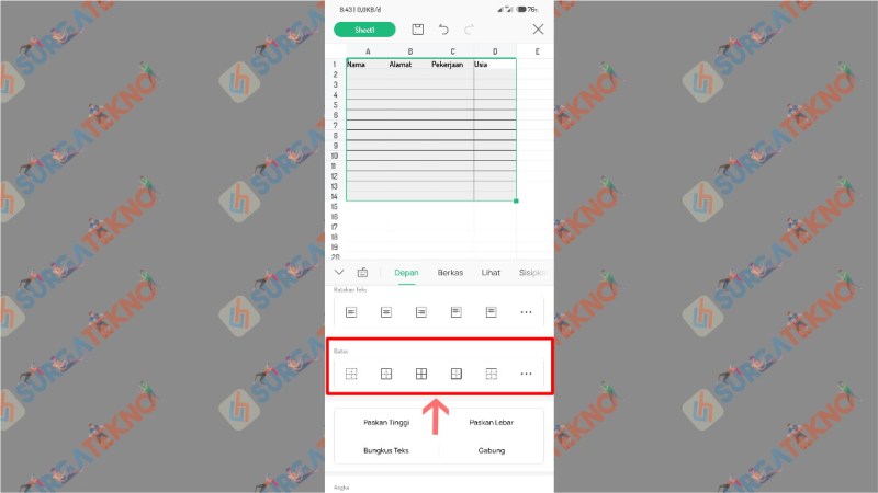 Cara Membuat Excel Di Android