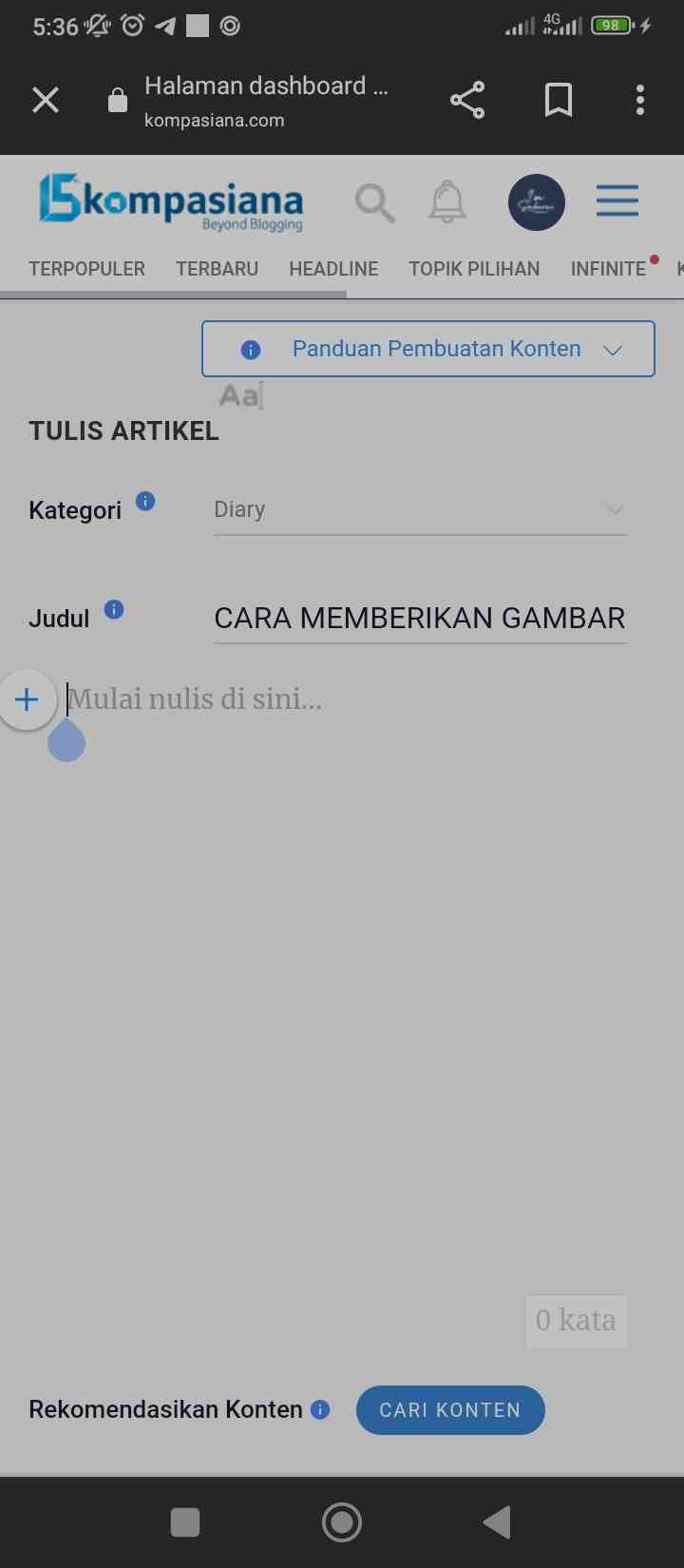 Cara Beri Garis Di Gambar Android